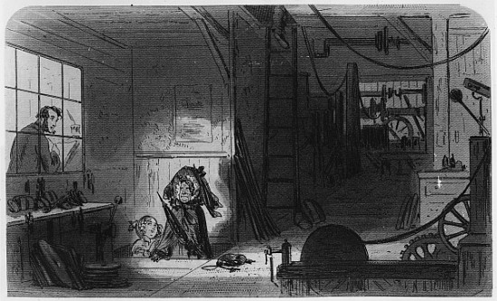 Visitors at the Works, illustration from ''Little Dorrit'' Charles Dickens a Hablot Knight (Phiz) Browne