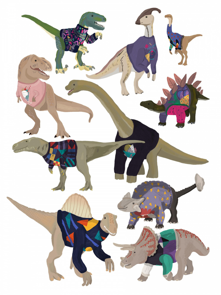 Dinosaurs In 80s Jumpers a Hanna Melin