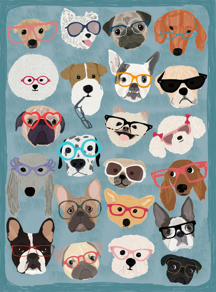 Puzzle Dogs In Glasses a Hanna Melin