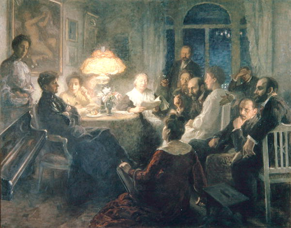 Friends, 1900-07 (oil on canvas)  a Hanna Pauli