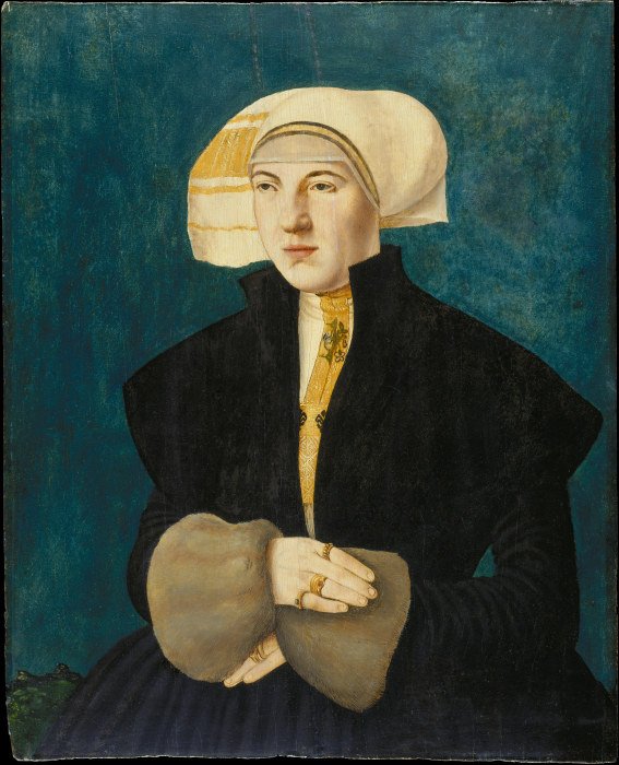 Portrait of Katharina von Holzhausen, née Breder von Hohenstein a Hans Abel II