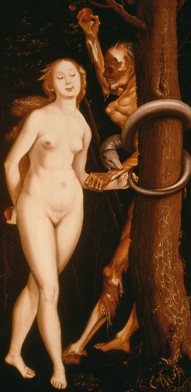 Eve, the Serpent and Death a Hans Baldung Grien