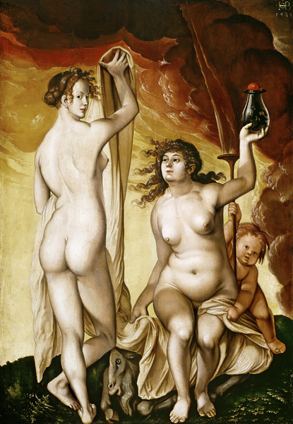 Two weather witches a Hans Baldung Grien
