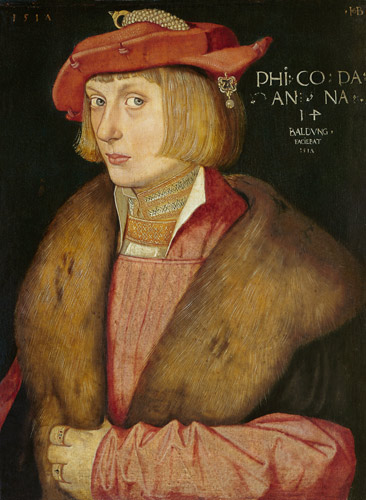 Portrait of the count palatine Philipp of the warlike a Hans Baldung Grien