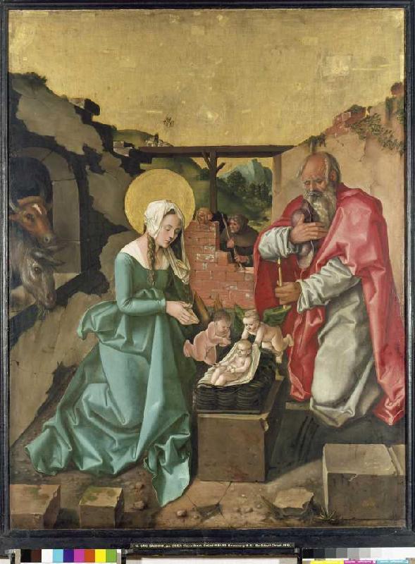 The birth Christi. a Hans Baldung Grien