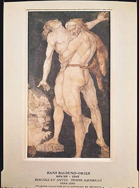 Hercules and Antaeus a Hans Baldung Grien