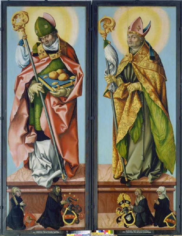 The hll. Nikolaus of Bari and Ludwig of Toulouse a Hans Baldung Grien