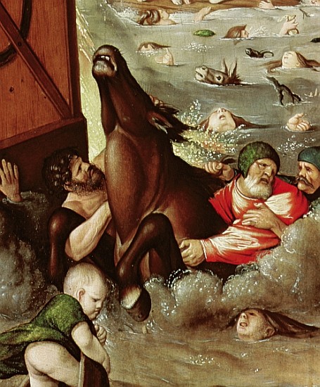The Flood, 1516 (detail of 158844) a Hans Baldung Grien