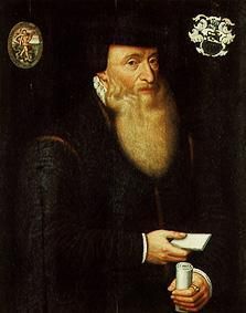 Portrait of the Johannes Oporinus. a Hans Bock il vecchio