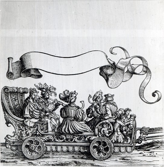 Scene from Maximilian''s Triumphal Procession, c.1516-18 a Hans Burgkmair