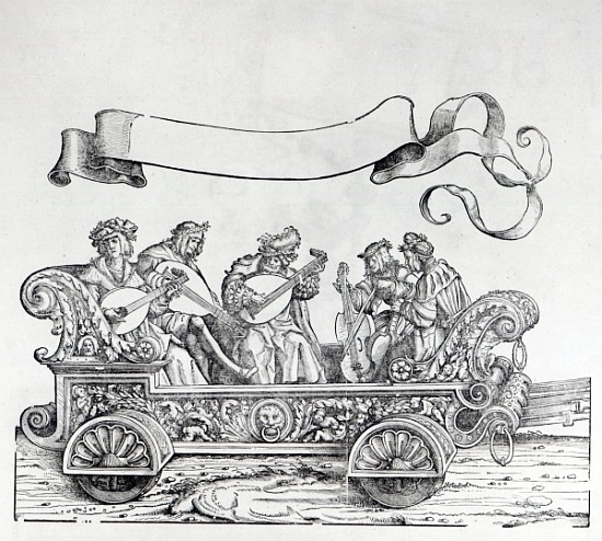 Scene from Maximilian''s Triumphal Procession, c.1516-18 a Hans Burgkmair