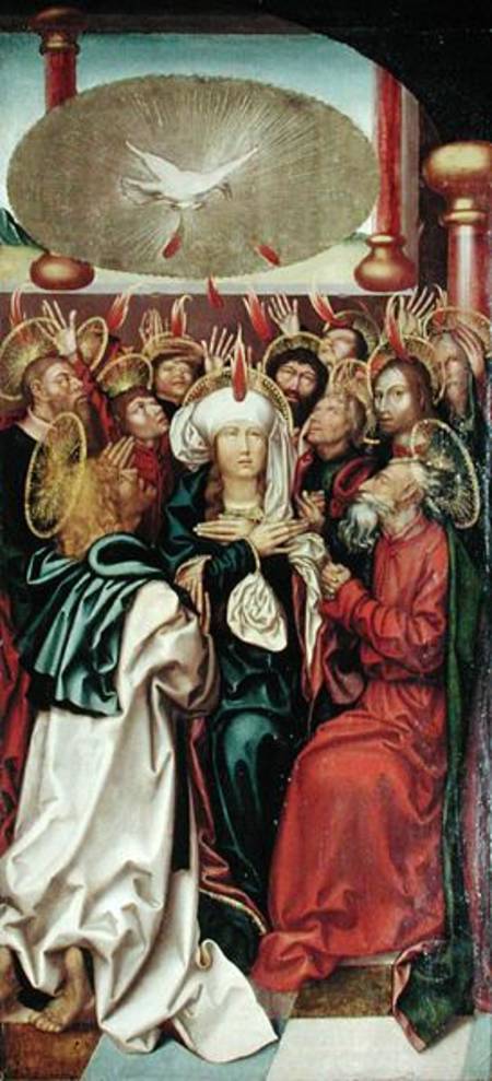 Bugnon Altarpiece: Pentecost a Hans Fries