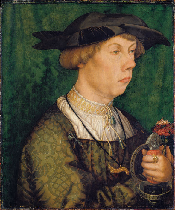 Portrait of a Member of the Weiss Family of Augsburg a Hans Holbein d. Ä.