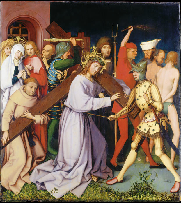 Bearing of the Cross, (Entombment Destroyed) a Hans Holbein d. Ä.