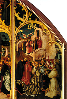 Basilikatafel San Paolo fuori Le mura. Panel raked laying out of the St. Pau a Hans Holbein il vecchio
