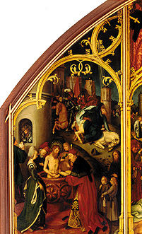 Basilikatafel San Paolo fuori Le mura. Con panel: Baptism of the Saulus. a Hans Holbein il vecchio