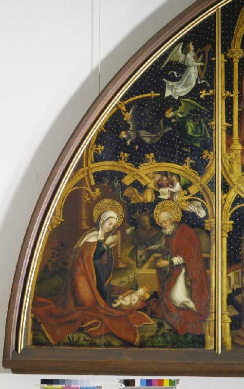 Detail Christi birth from the Basilikatafel Sta.Maria Maggiore a Hans Holbein il vecchio