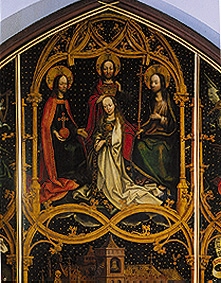 Coronation Mariae detail from the Basilikabild of Santa Maria Maggiore a Hans Holbein il vecchio