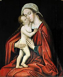 Madonna with child a Hans Holbein il vecchio