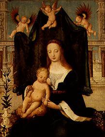 Mother of God with child (on the balcony) a Hans Holbein il vecchio