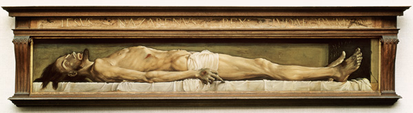 Dead Christ in the grave a Hans Holbein Il Giovane
