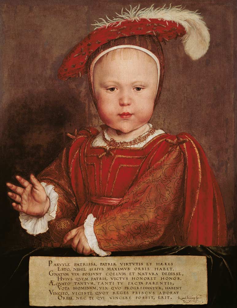 Portrait of Edward VI as a child, c.1538 a Hans Holbein Il Giovane