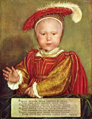 Eduard VI. as a child a Hans Holbein Il Giovane