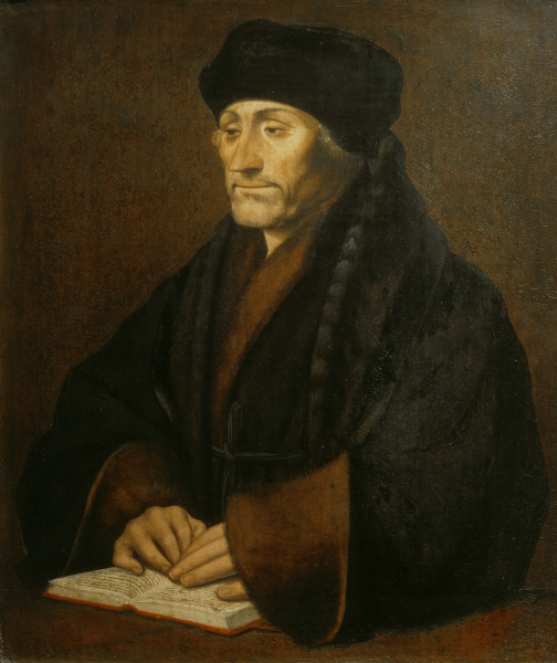 Erasmus of Rotterdam / Holbein school. a Hans Holbein Il Giovane