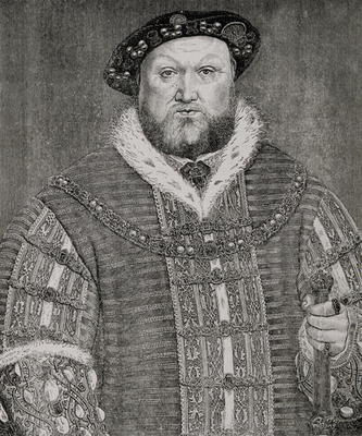 Henry VIII (1491-1547) (engraving) a Hans Holbein Il Giovane
