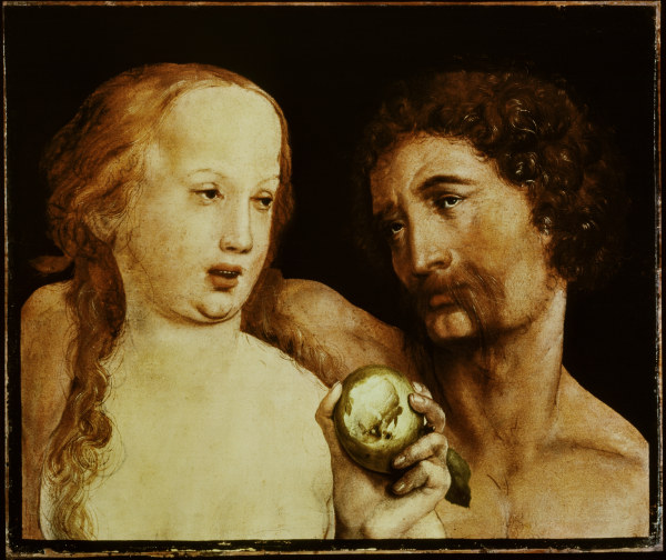 H.Holbein th.Y., Adam and Eve a Hans Holbein Il Giovane