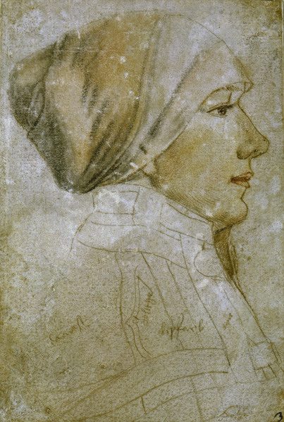 Holbein t.Y., portrait of a woman a Hans Holbein Il Giovane