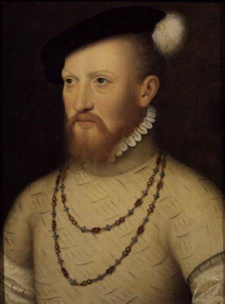 Sir Edward Seymour (later Duke of Somerset): (panel) a Hans Holbein Il Giovane