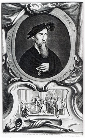 Edward Seymour, 1st Duke of Somerset ; engraved by Jacobus Houbraken a Hans Holbein il Giovane. (Laboratorio )