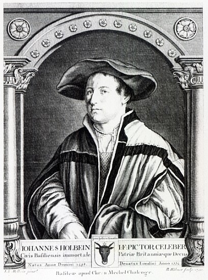 Hans Holbein the Younger; engraved by Bartholomaus Huebner a Hans Holbein il Giovane. (Laboratorio )
