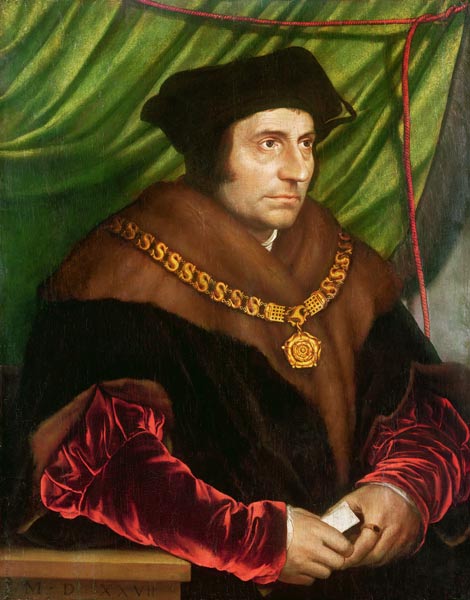 Portrait of Sir Thomas More (1478-1535) a Hans Holbein il Giovane. (Laboratorio )
