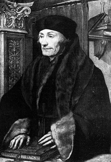 Portrait of Erasmus a Hans Holbein il Giovane. (Laboratorio )