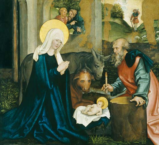 The Birth of Christ a Hans Leonard Schaufelein