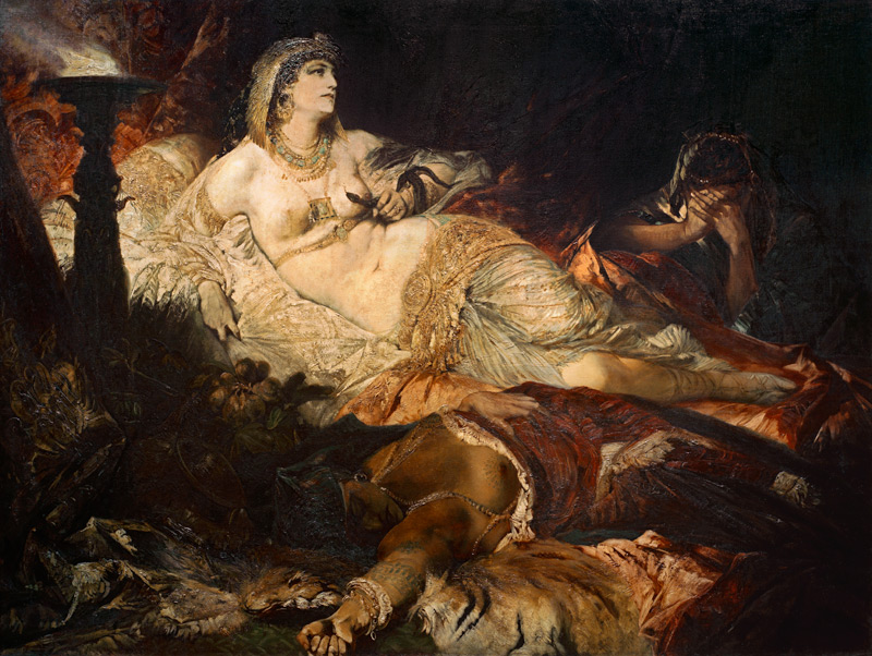The Death of Cleopatra a Hans Makart