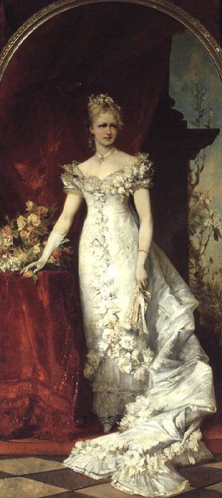Crown Princess Stephanie of Belgium consort to Crown Prince Rudolf of Austria (1858-89) a Hans Makart