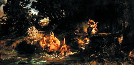 The Mermaids and the Tiger a Hans Makart