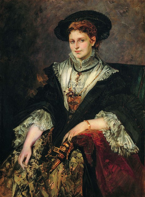 Portrait of Bertha von Piloty a Hans Makart