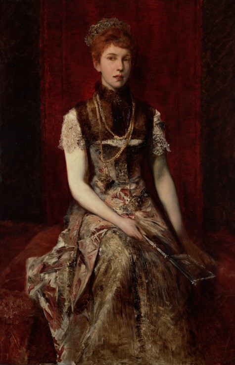 Portrait of Dora Fournier-Gabillon a Hans Makart