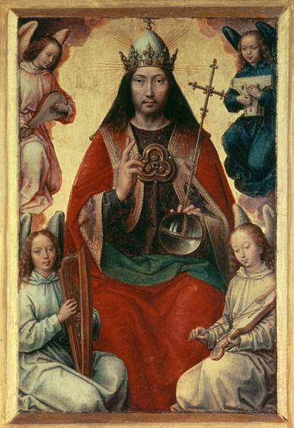 Heaven (From the Triptych of Earthly Vanity and Divine Salvation) a Hans Memling