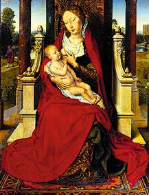Maria with the child. a Hans Memling