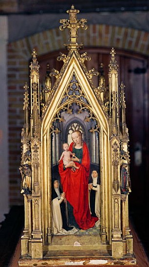 Virgin and Child, reverse of the Reliquary of St. Ursula a Hans Memling
