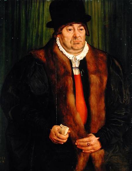 Portrait of a Munich Aristocrat a Hans Muelich or Mielich
