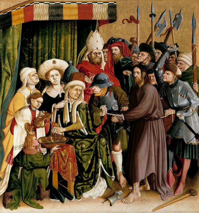 Christ before Pilate. The Wings of the Wurzach Altar a Hans Multscher