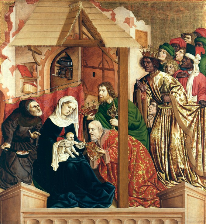 The Adoration of the Magi. The Wings of the Wurzach Altar a Hans Multscher