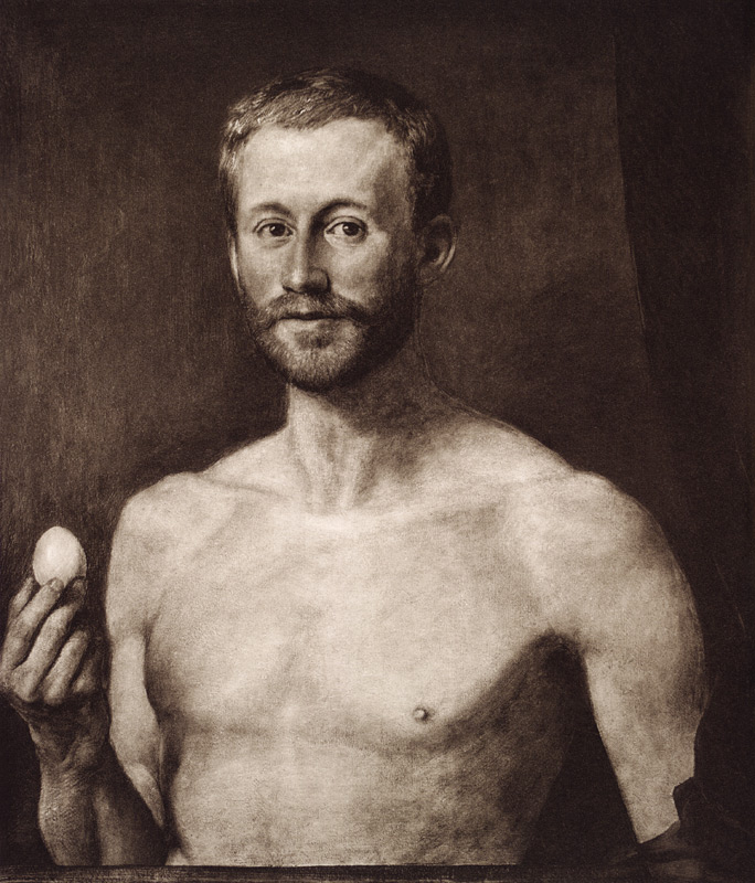 Der Philosoph mit dem Ei a Hans Thoma