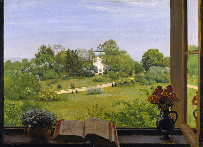 The Oed, look on the Holzhausenpark in Frankfurt. a Hans Thoma